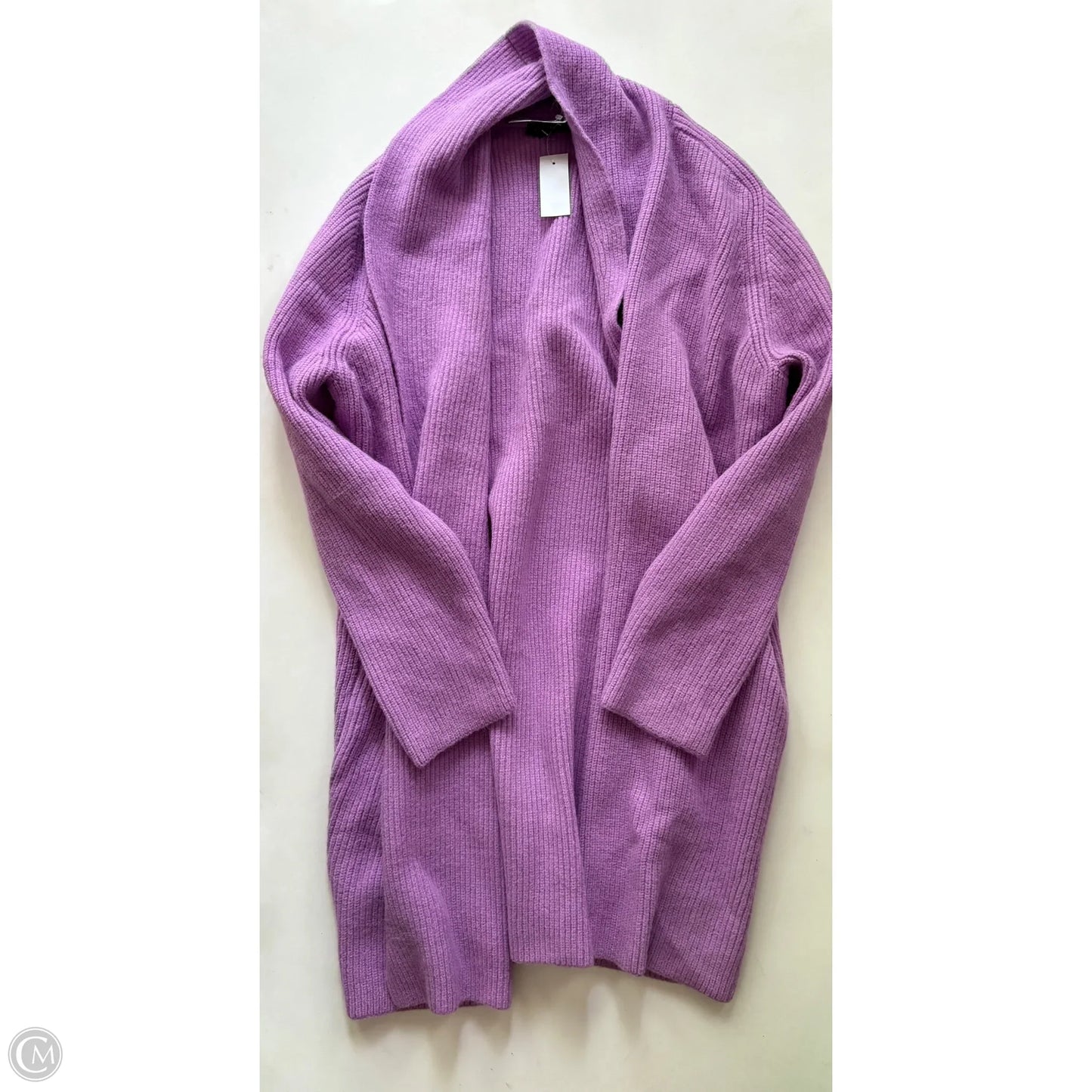 Sweater Cardigan By Ann Taylor In Purple, Size: Xl