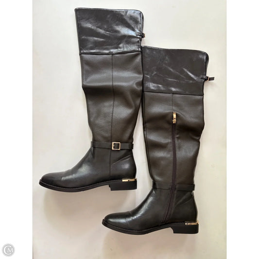 Boots Knee Heels By Torgies In Brown, Size: 8.5