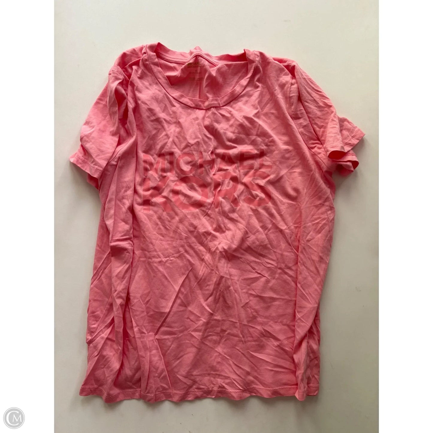 Top Short Sleeve By Michael Kors In Pink, Size: Xl