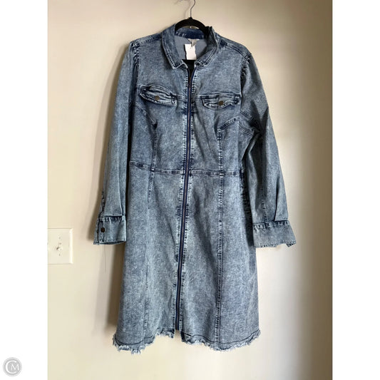 Dress Casual Maxi By Cato In Blue, Size: 1x