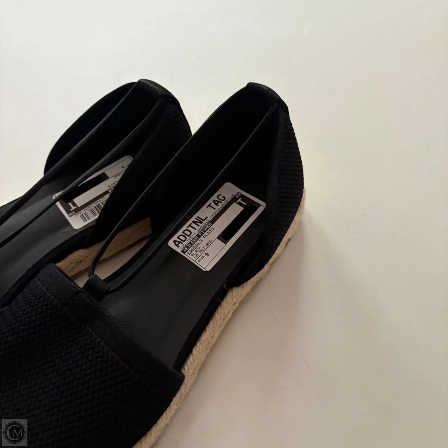 Sandals Flats By Eileen Fisher In Black, Size: 9