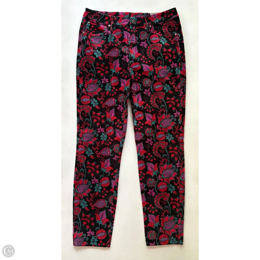 Pants Corduroy By Soft Surroundings In Floral Print, Size: 12