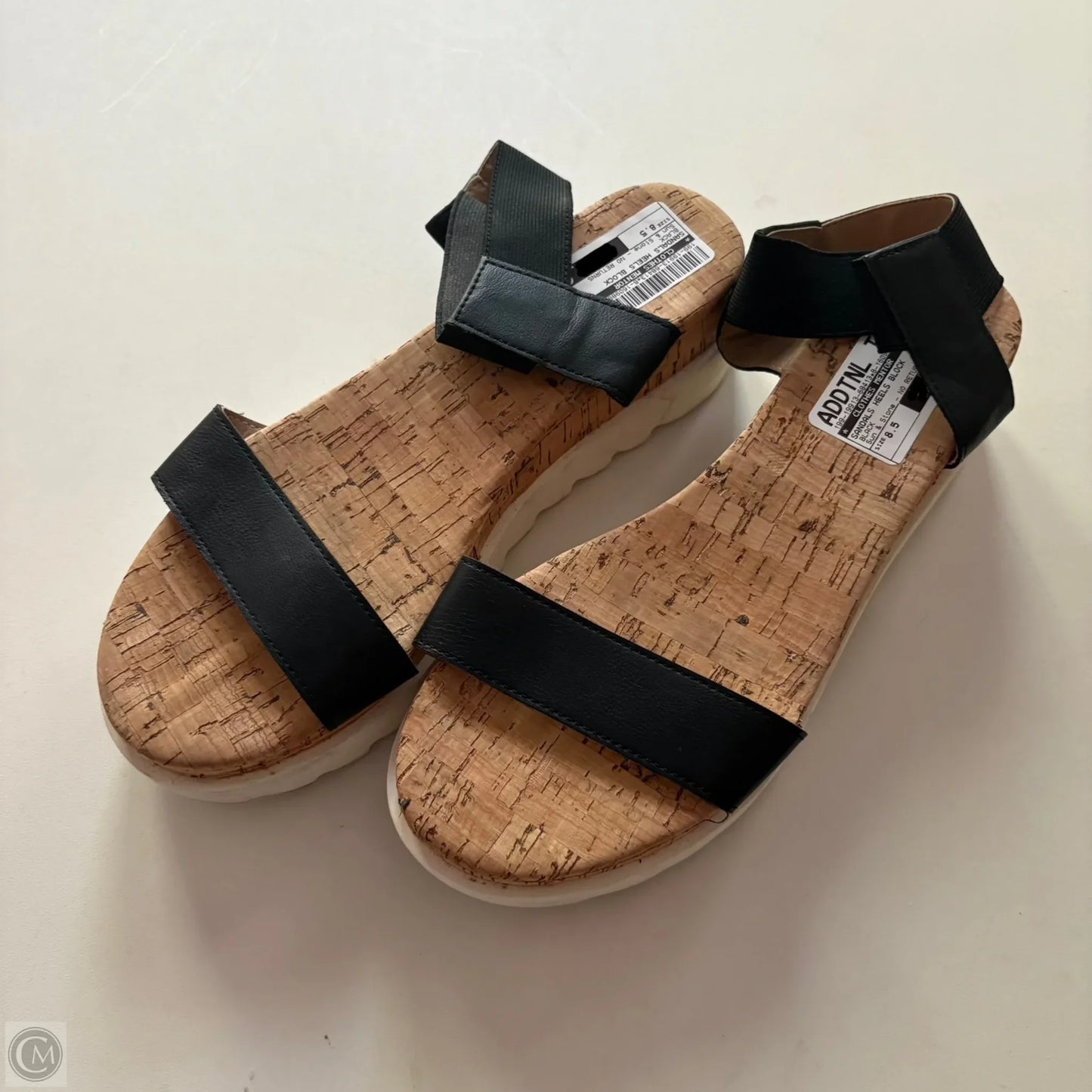 Sandals Heels Block By Sun & Stone In Black, Size: 8.5