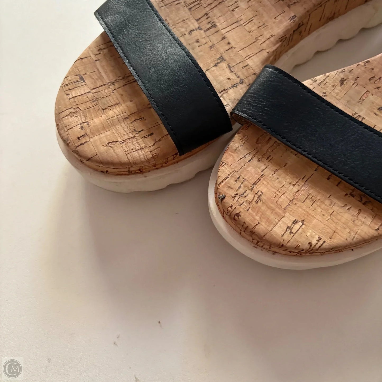 Sandals Heels Block By Sun & Stone In Black, Size: 8.5