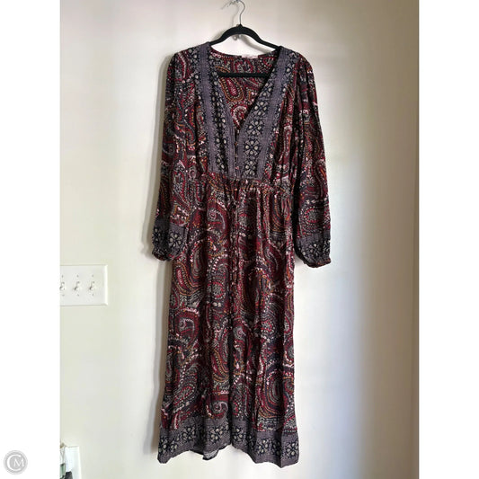 Dress Casual Maxi By Knox Rose In Multi-colored, Size: L