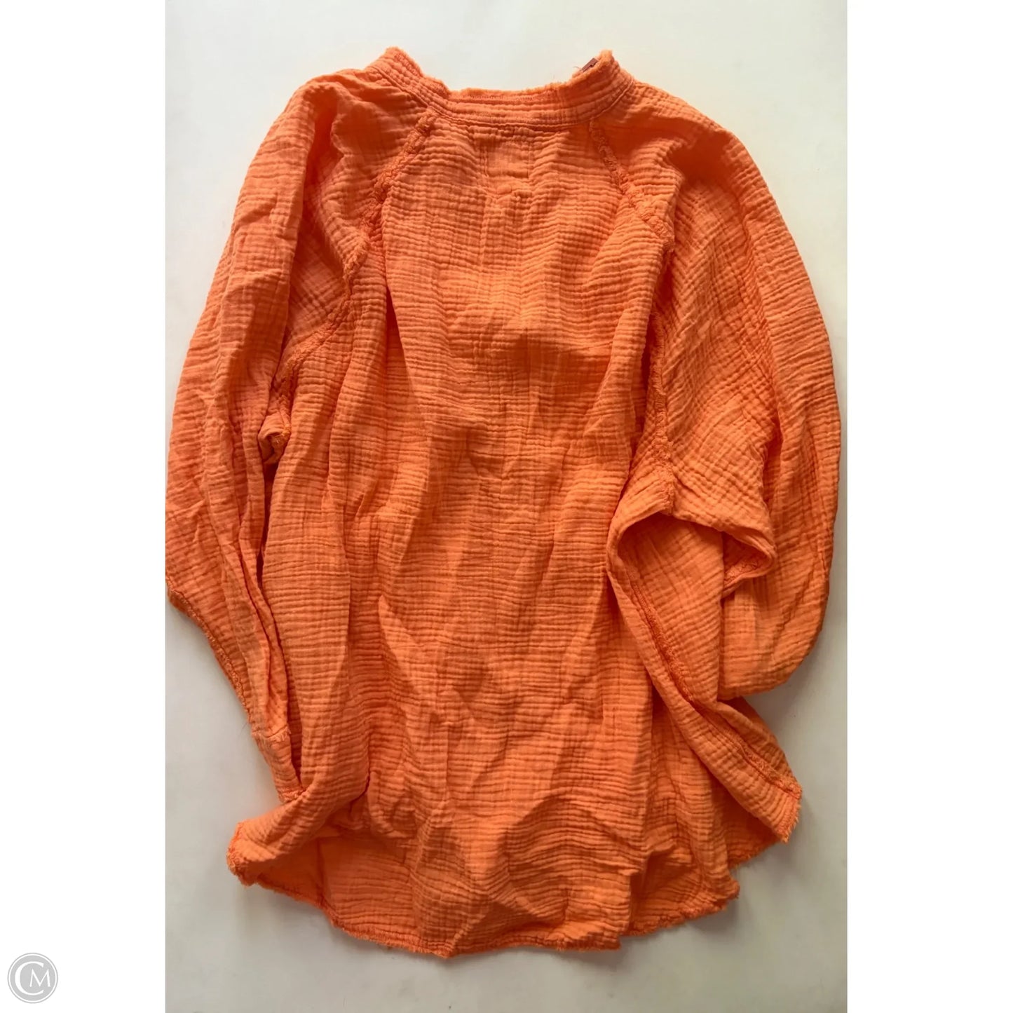 Top Long Sleeve By Aerie In Orange, Size: L
