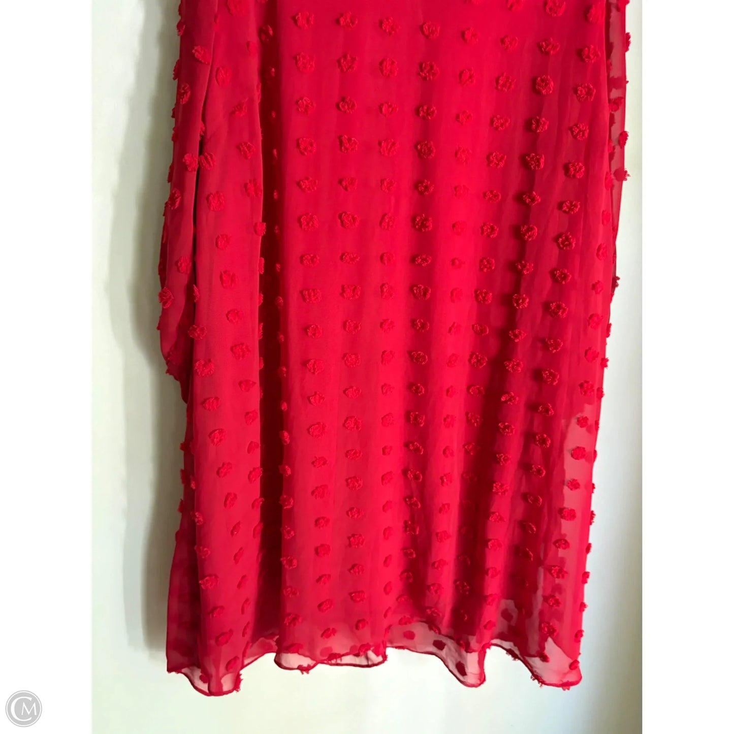 Dress Party Midi By Chicsoul In Red, Size: 3x