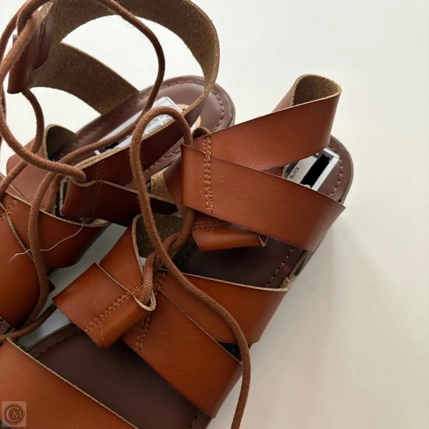 Sandals Heels Block By Rock And Candy In Brown, Size: 11