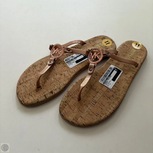 Sandals Designer By Michael Kors In Bronze, Size: 11