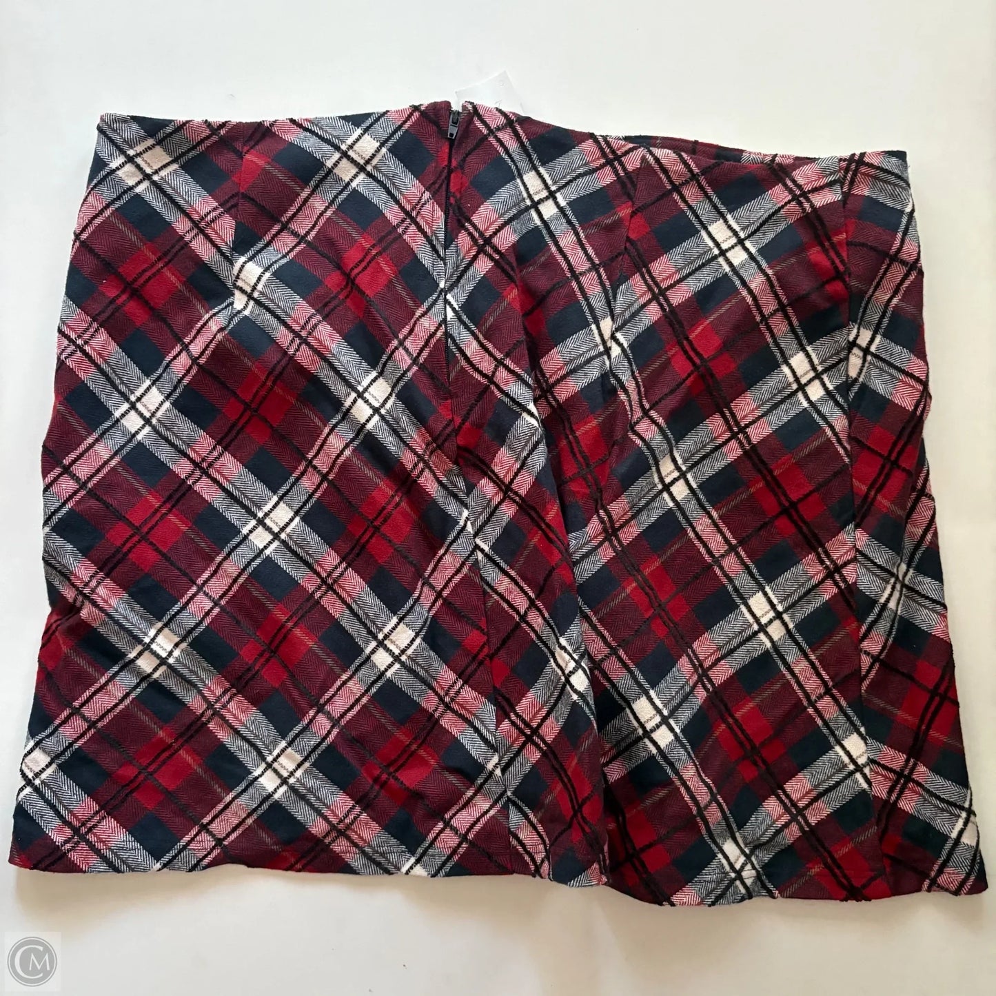 Skirt Mini & Short By Aura In Plaid Pattern, Size: 20
