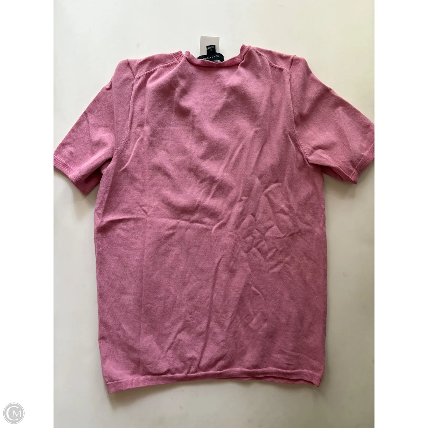 Sweater Short Sleeve By Ann Taylor In Pink, Size: M