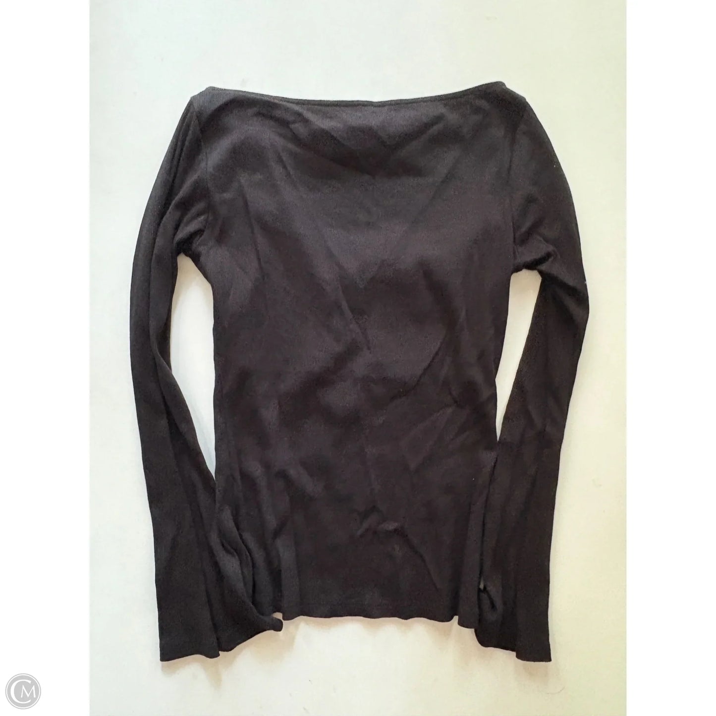 Top Long Sleeve By Zara In Black, Size: M