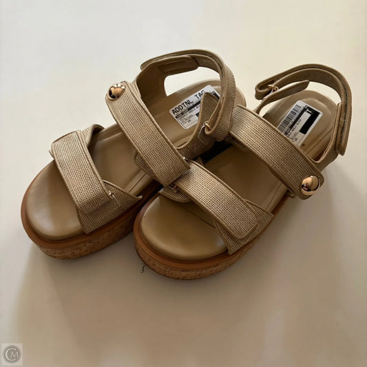 Sandals Heels Block By Shu Shop In Gold, Size: 10