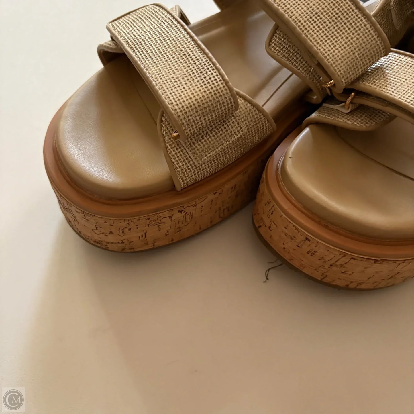 Sandals Heels Block By Shu Shop In Gold, Size: 10