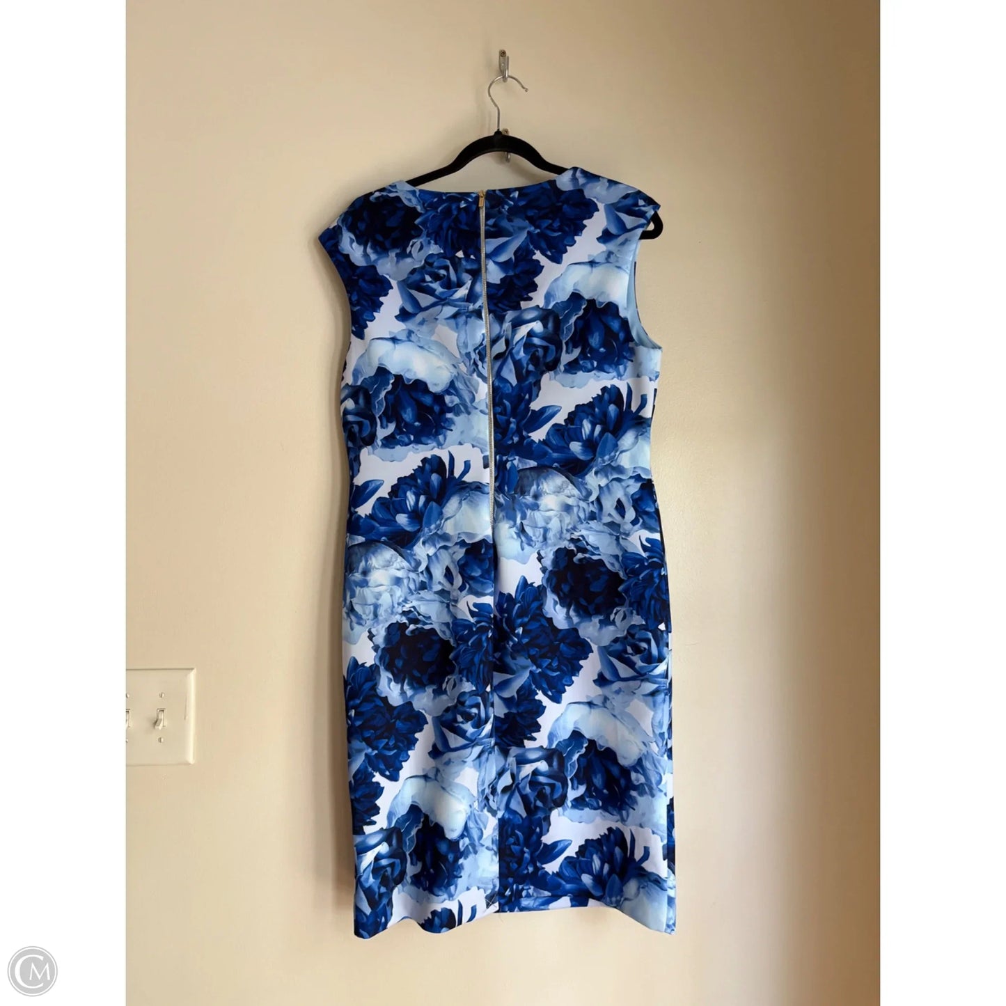 Dress Work By Tahari In Blue, Size: L