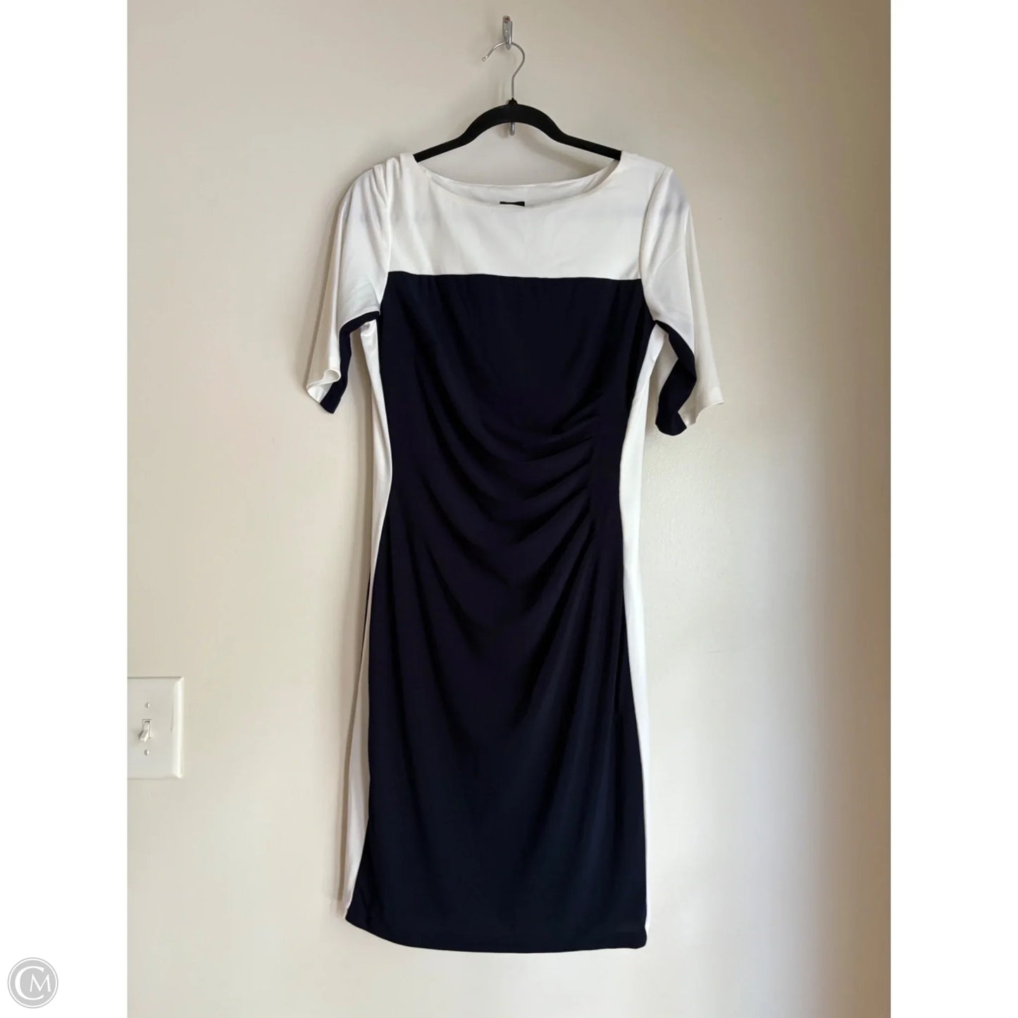 Dress Work By Anne Klein In Navy, Size: M