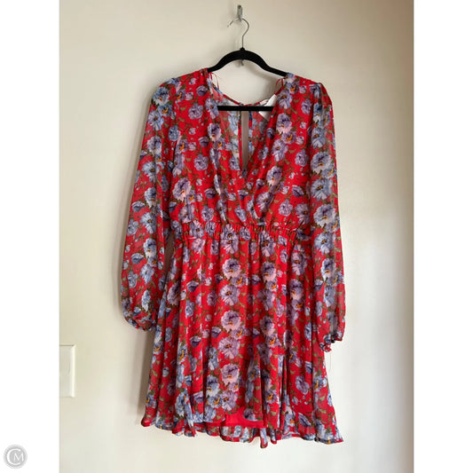 Dress Casual Midi By Francesca's In Floral Print, Size: L