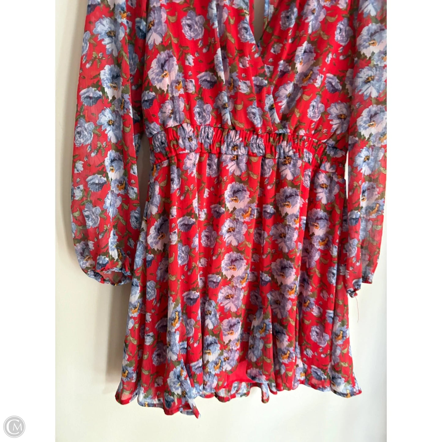 Dress Casual Midi By Francesca's In Floral Print, Size: L