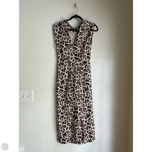 Dress Casual Maxi By Zara In Animal Print, Size: M