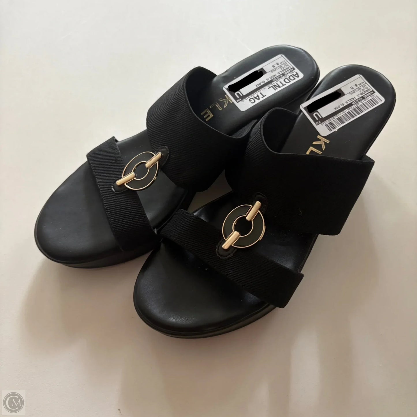 Sandals Heels Block By Anne Klein In Black, Size: 8.5