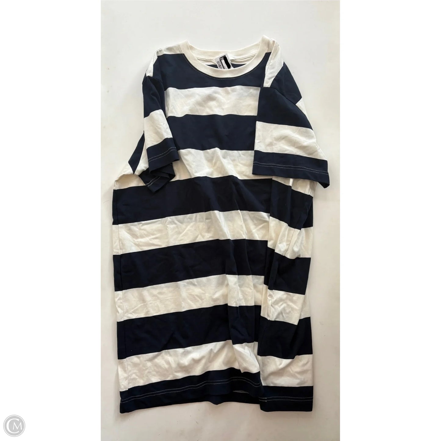 Dress Casual Midi By H&m In Striped Pattern, Size: Xl