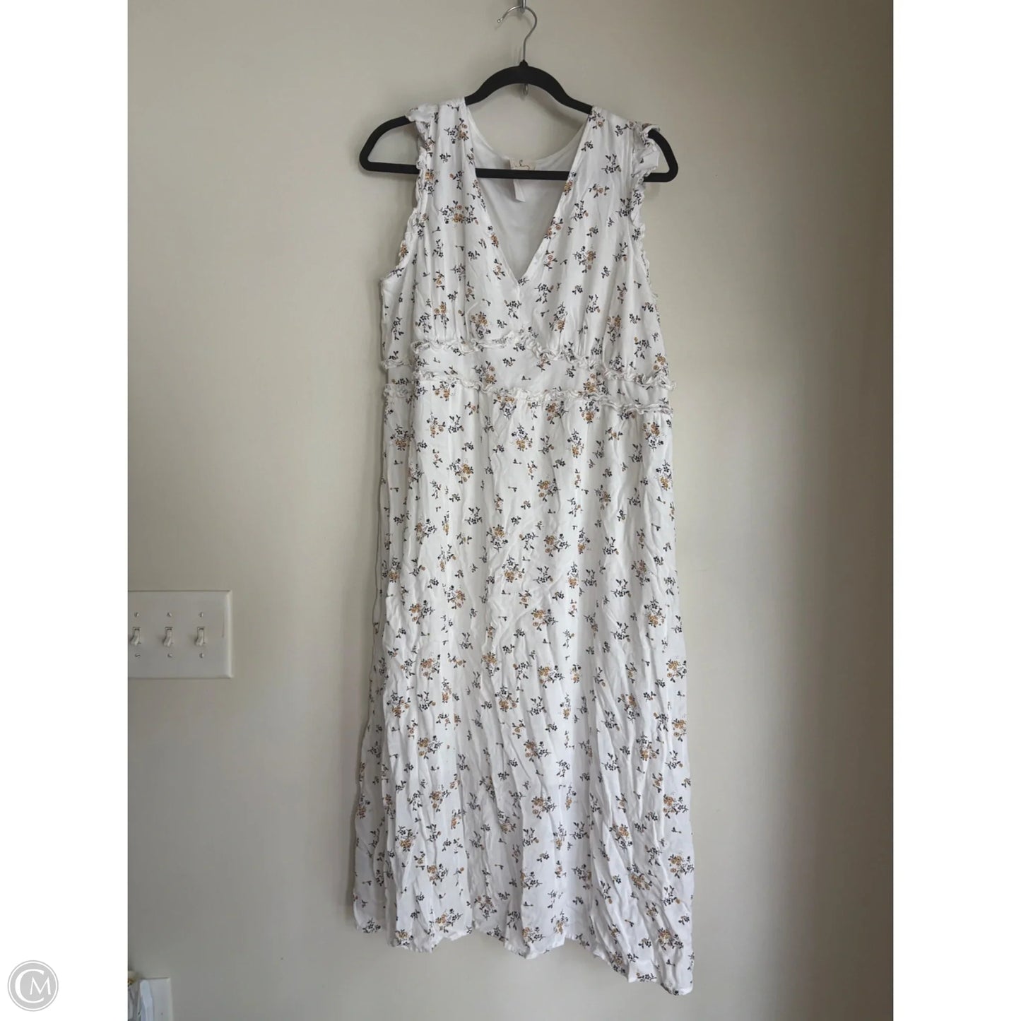 Dress Casual Midi By Ember In Floral Print, Size: 1x