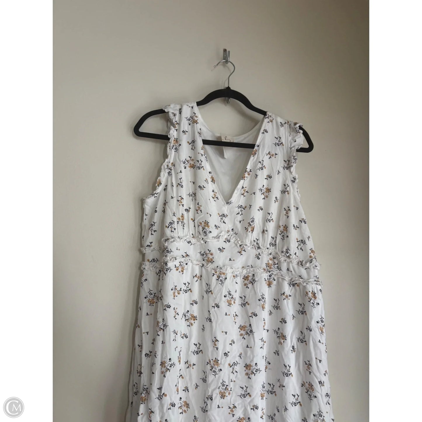 Dress Casual Midi By Ember In Floral Print, Size: 1x