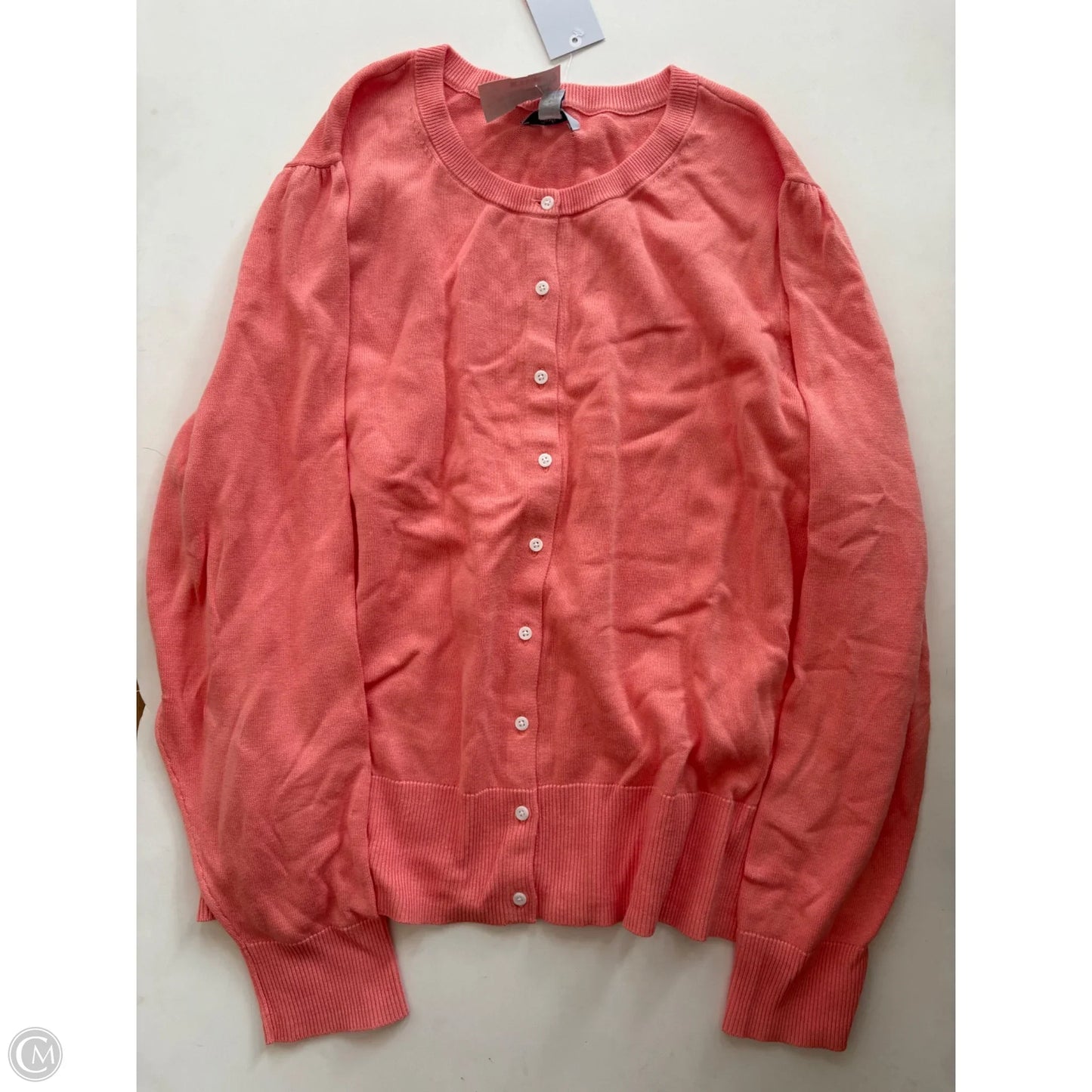 Sweater Cardigan By Croft And Barrow In Peach, Size: 2x