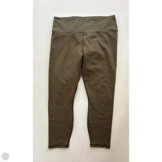 Athletic Leggings Capris By Fabletics In Green, Size: Xl