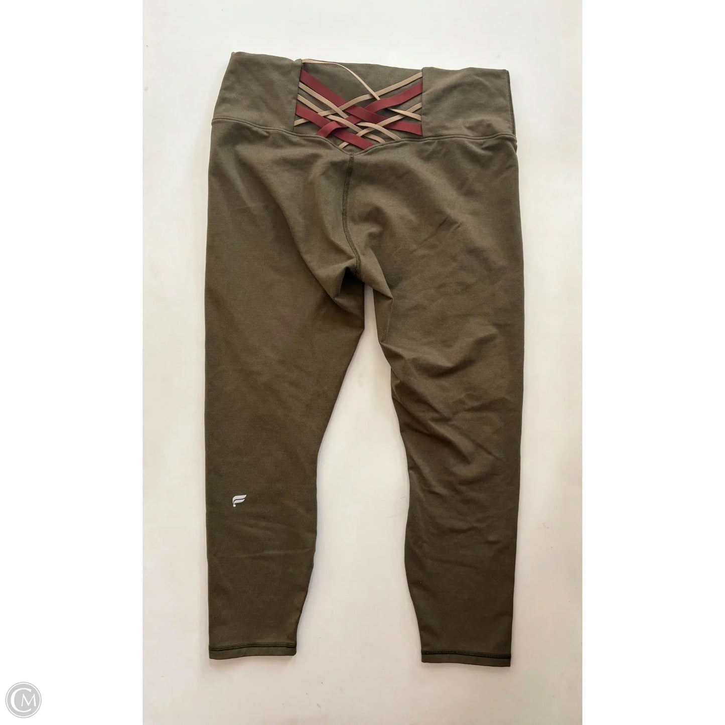 Athletic Leggings Capris By Fabletics In Green, Size: Xl