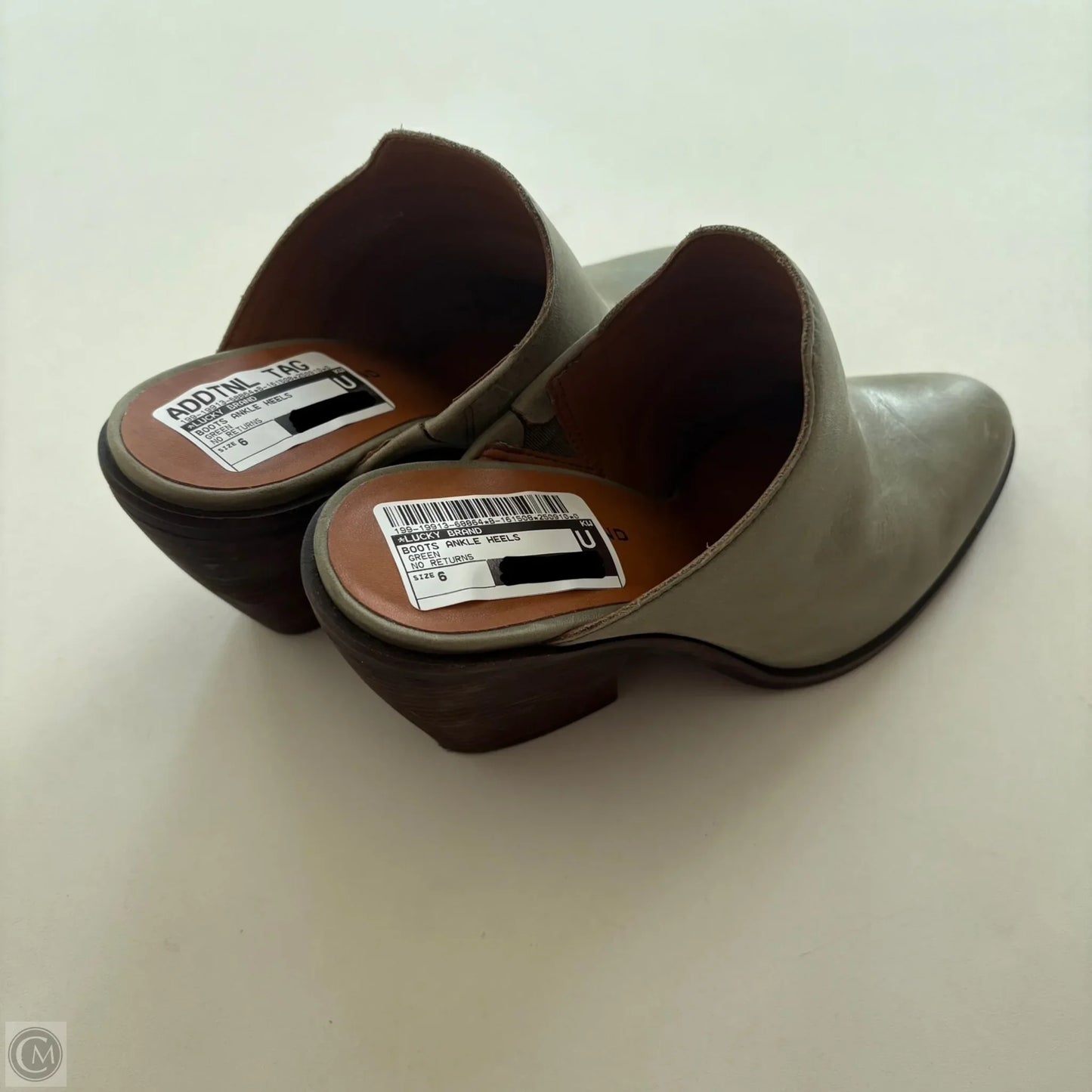 Boots Ankle Heels By Lucky Brand In Green, Size: 6