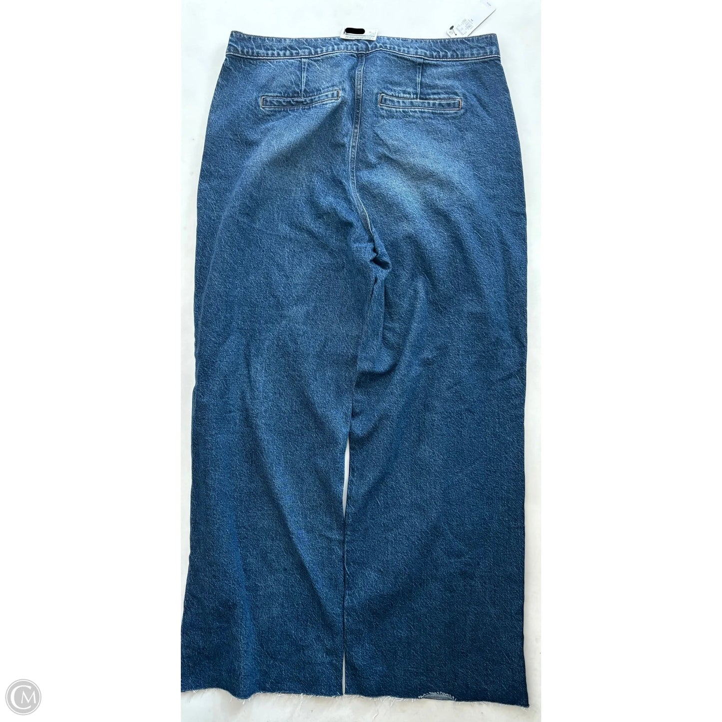 Jeans Wide Leg By Express In Blue, Size: 16