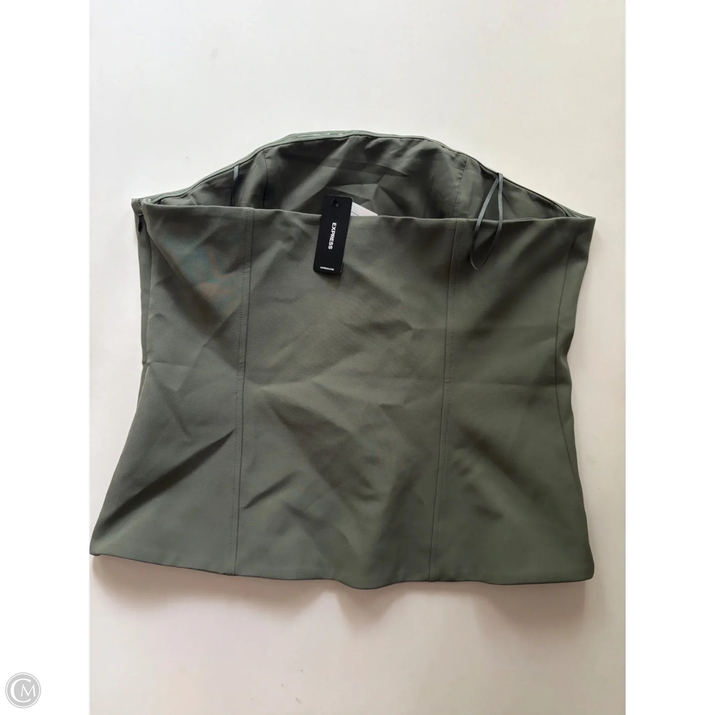 Top Sleeveless By Express In Green, Size: L