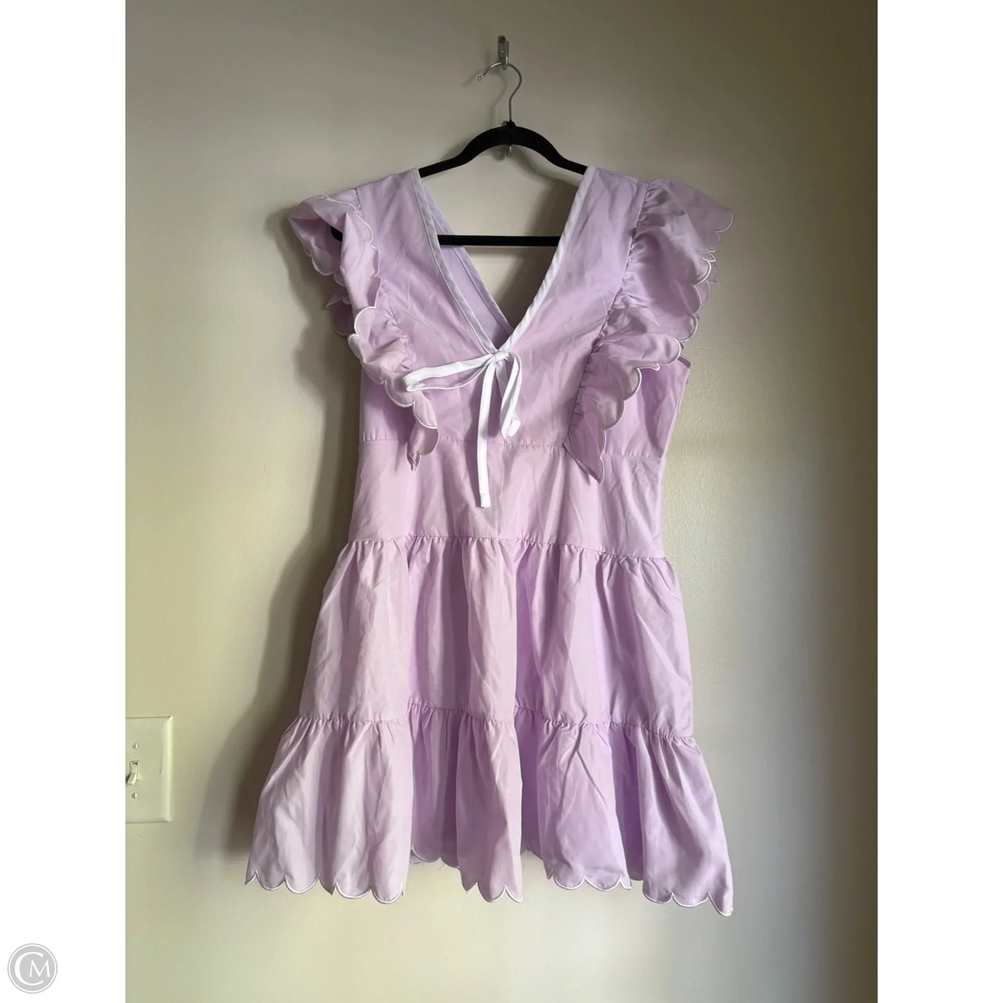 Dress Casual Midi By Tcec In Purple, Size: L