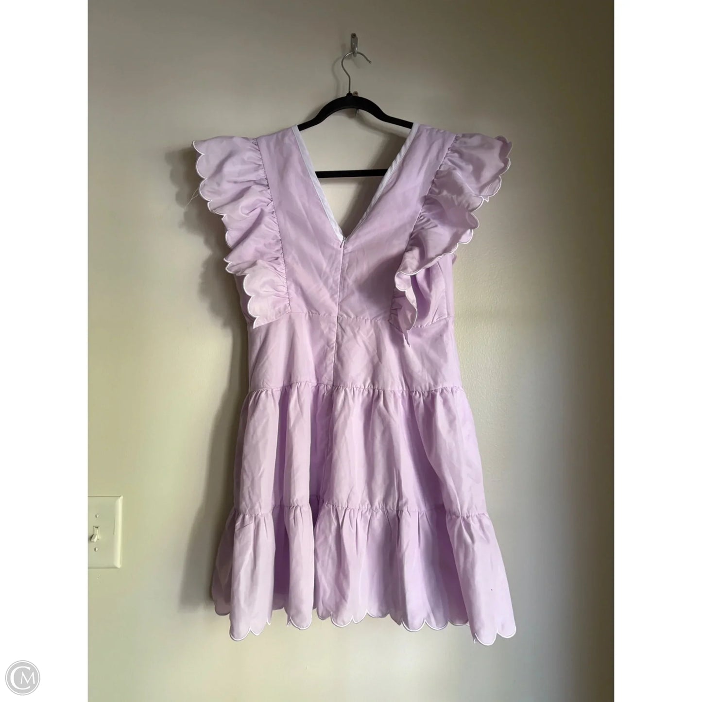 Dress Casual Midi By Tcec In Purple, Size: L