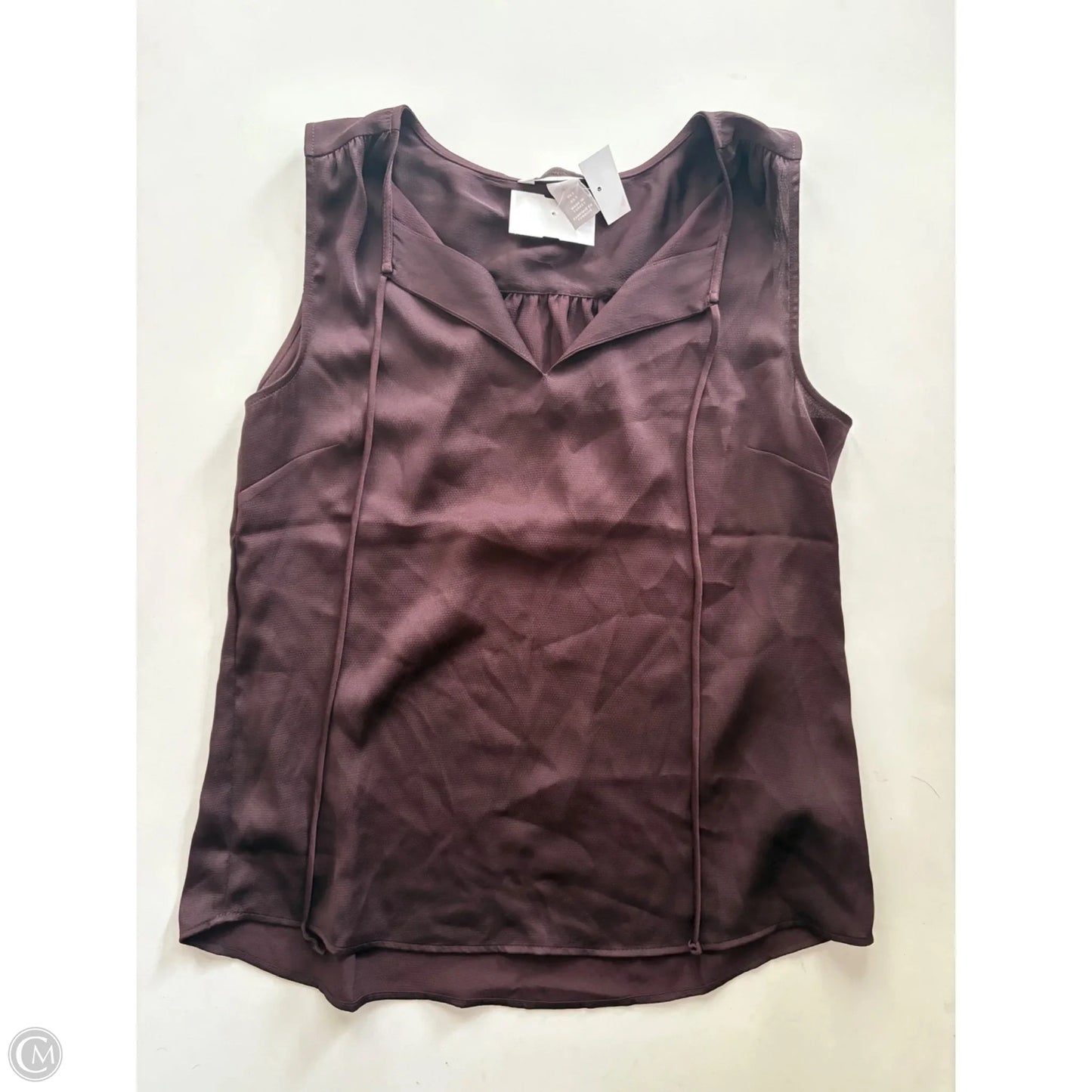 Blouse Sleeveless By H&m In Brown, Size: S