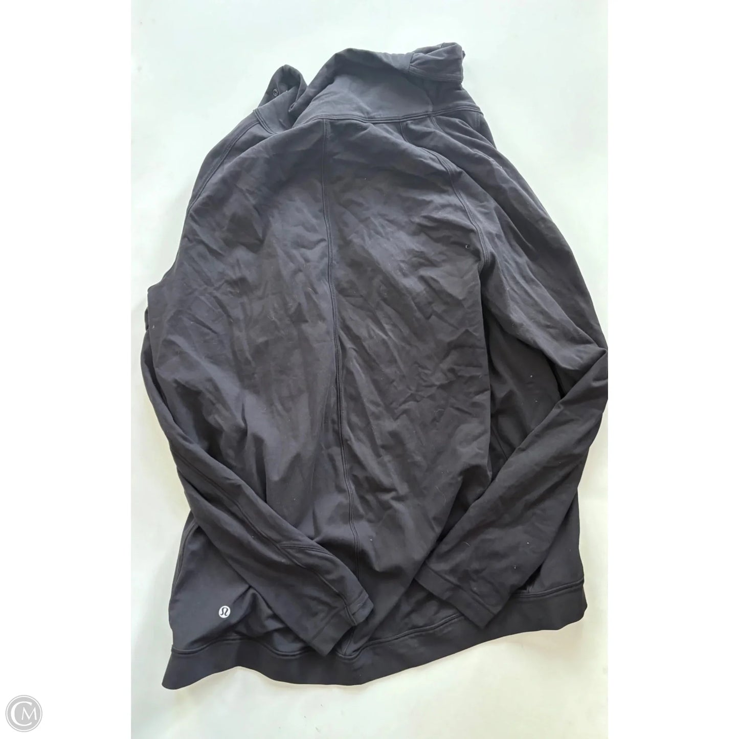 Athletic Jacket By Lululemon In Black, Size: M