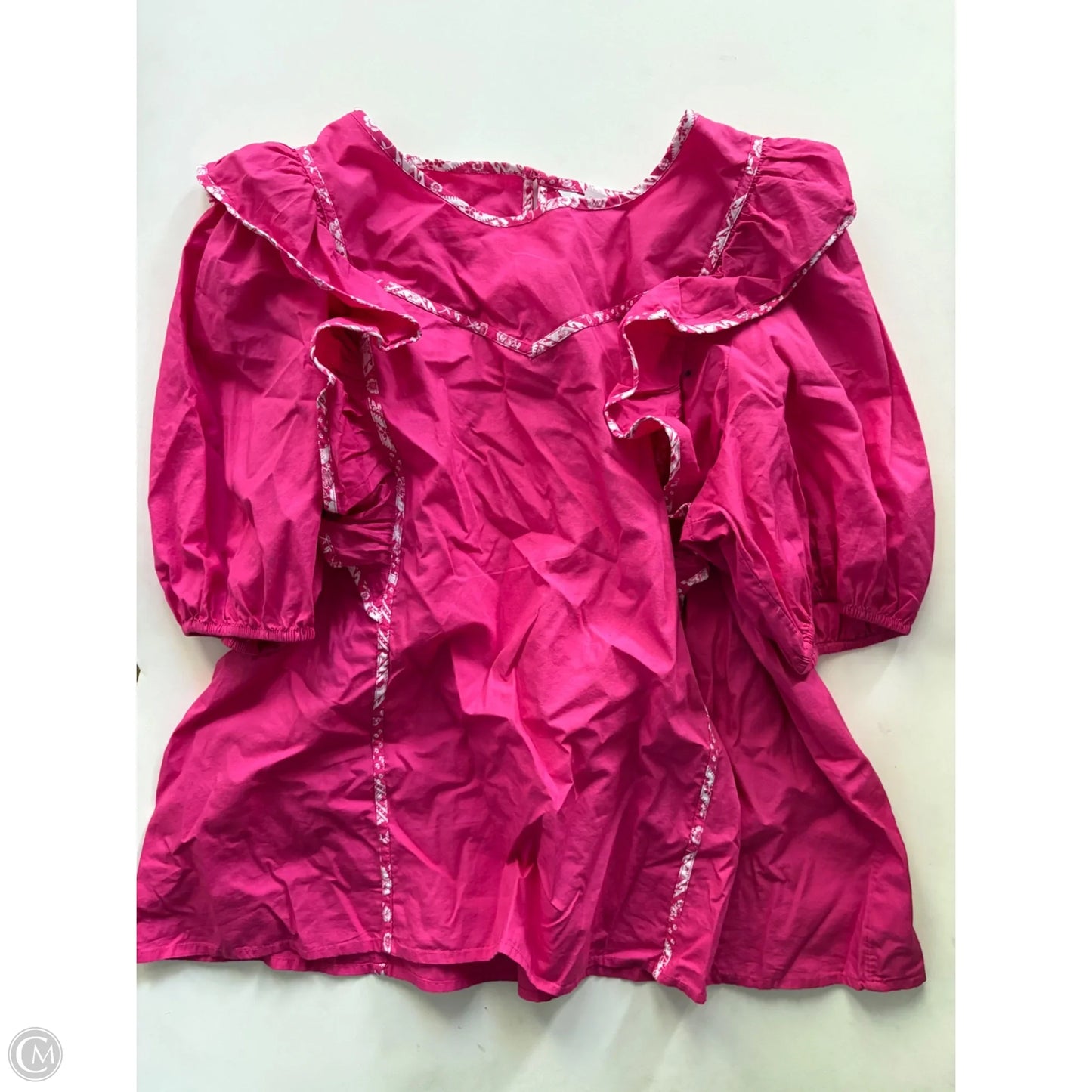 Top Short Sleeve By Crown And Ivy In Pink, Size: Xl