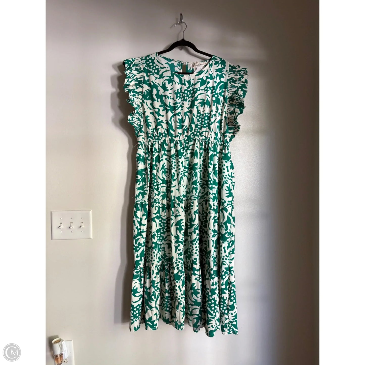 Dress Casual Midi By Grace &Emma In Green, Size: Xl