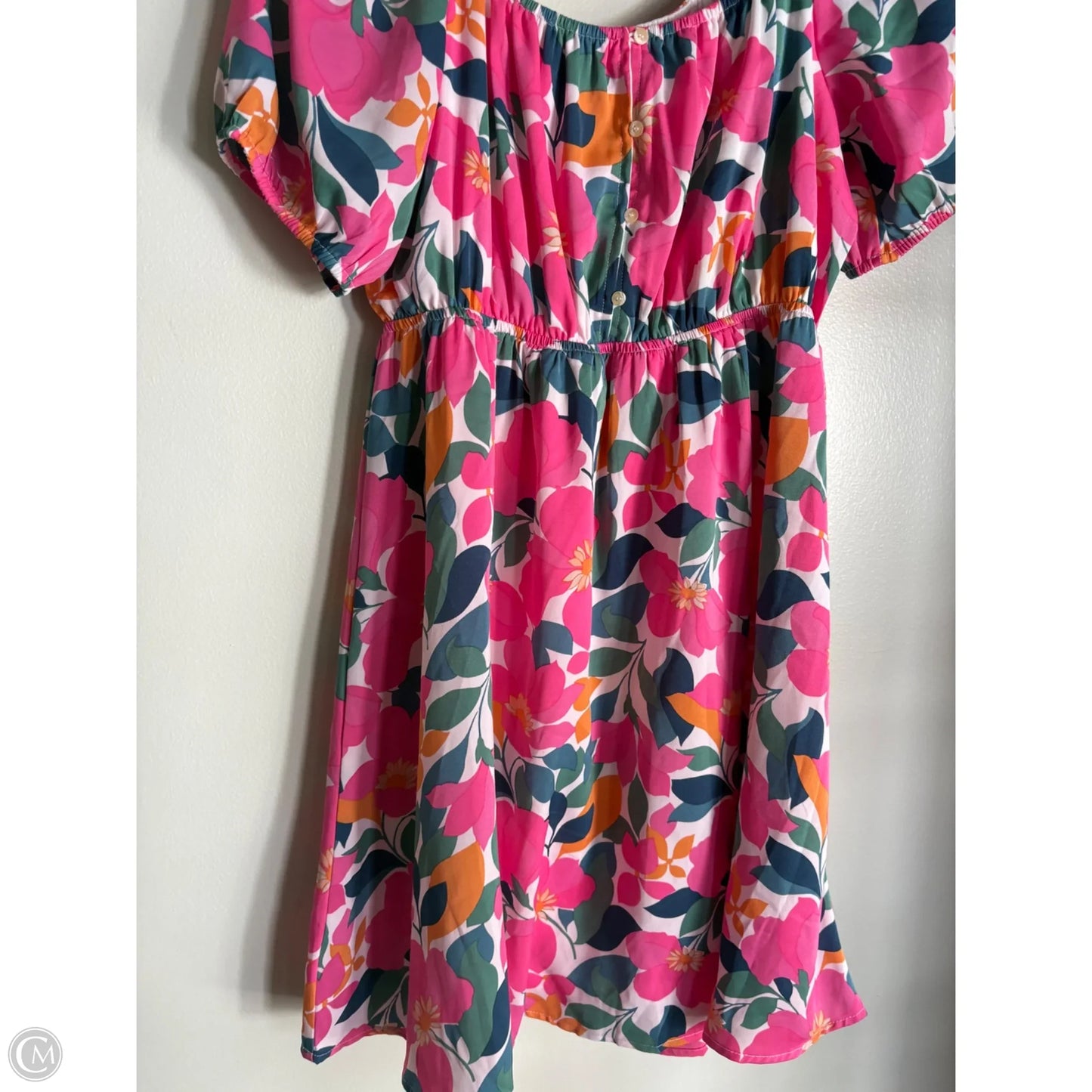 Dress Casual Midi By Jodifl In Floral Print, Size: L