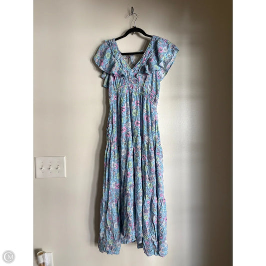 Dress Casual Maxi By Impressions In Blue, Size: L