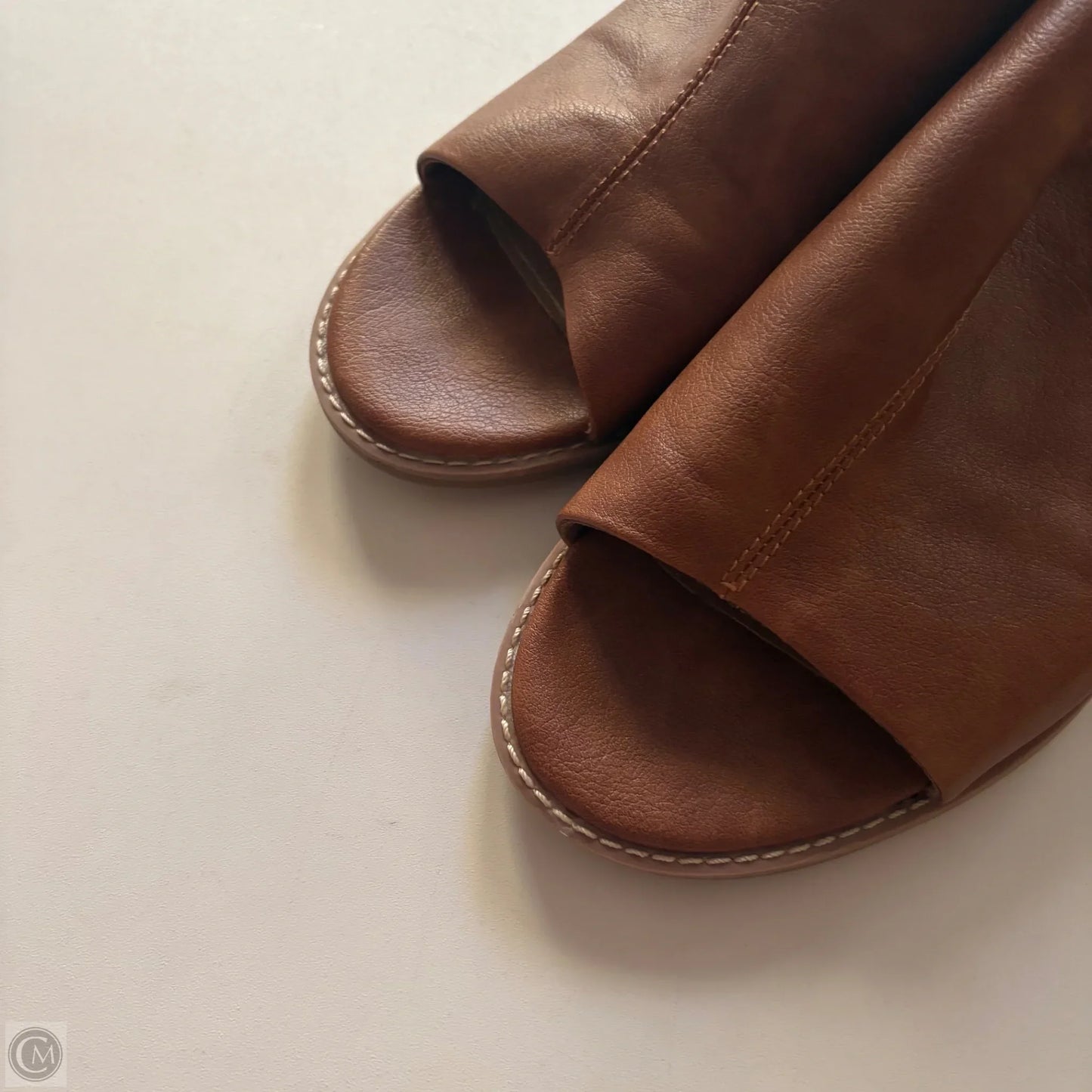 Sandals Heels Block By Sofft In Brown, Size: 11