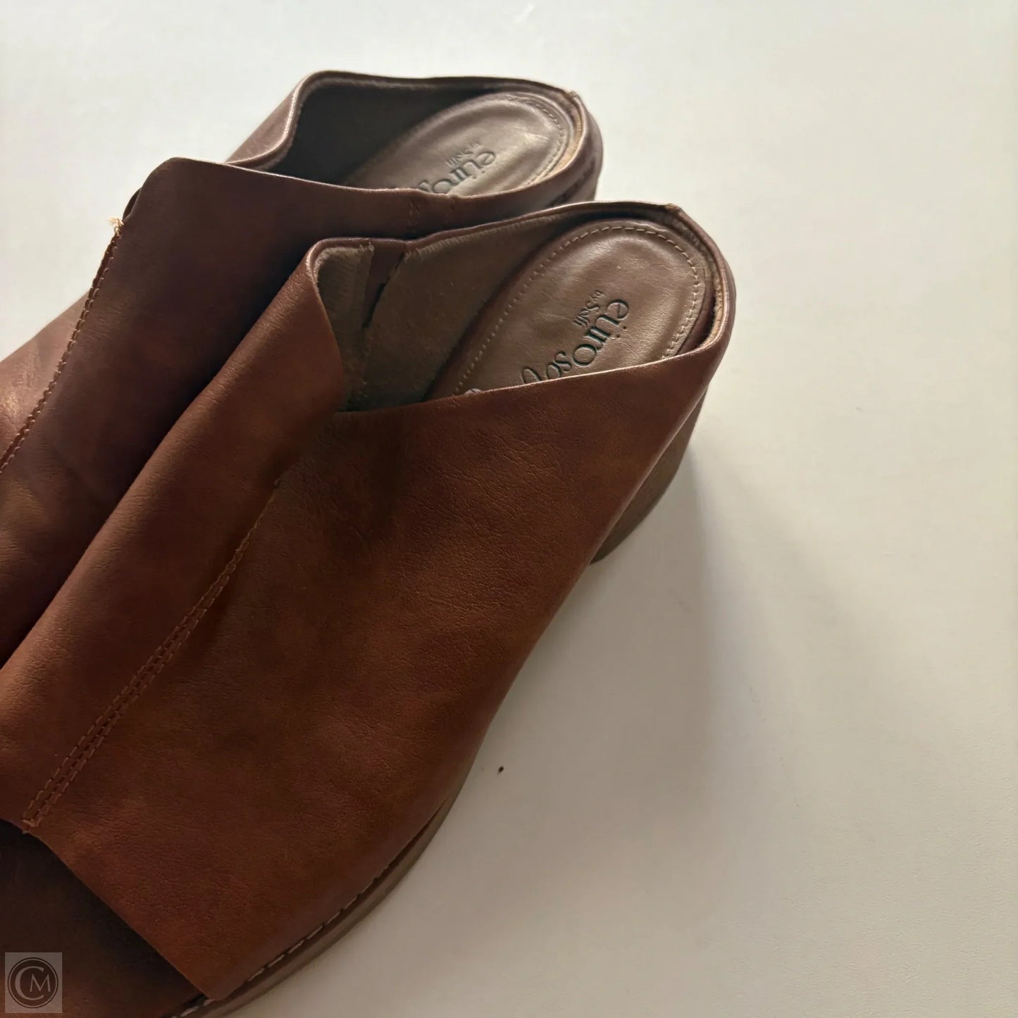 Sandals Heels Block By Sofft In Brown, Size: 11