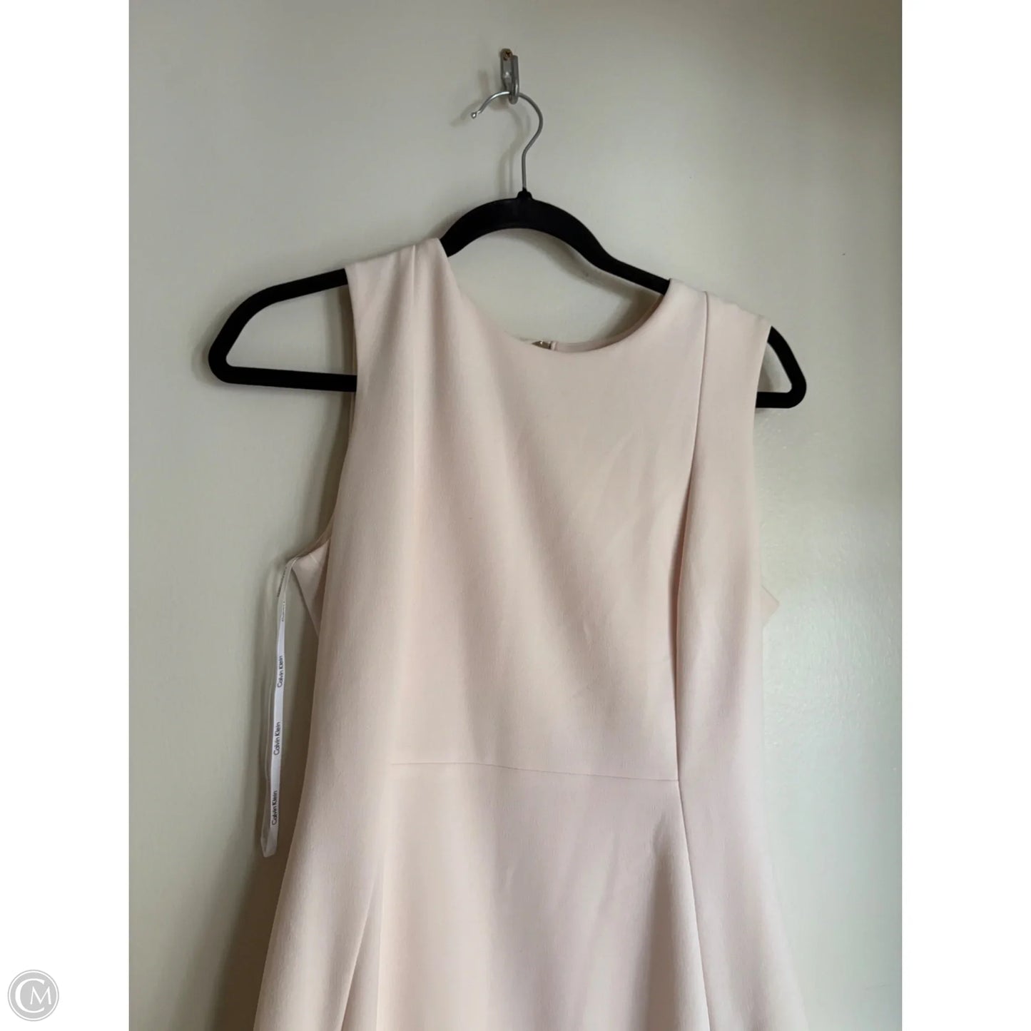 Dress Work By Calvin Klein In Cream, Size: 8