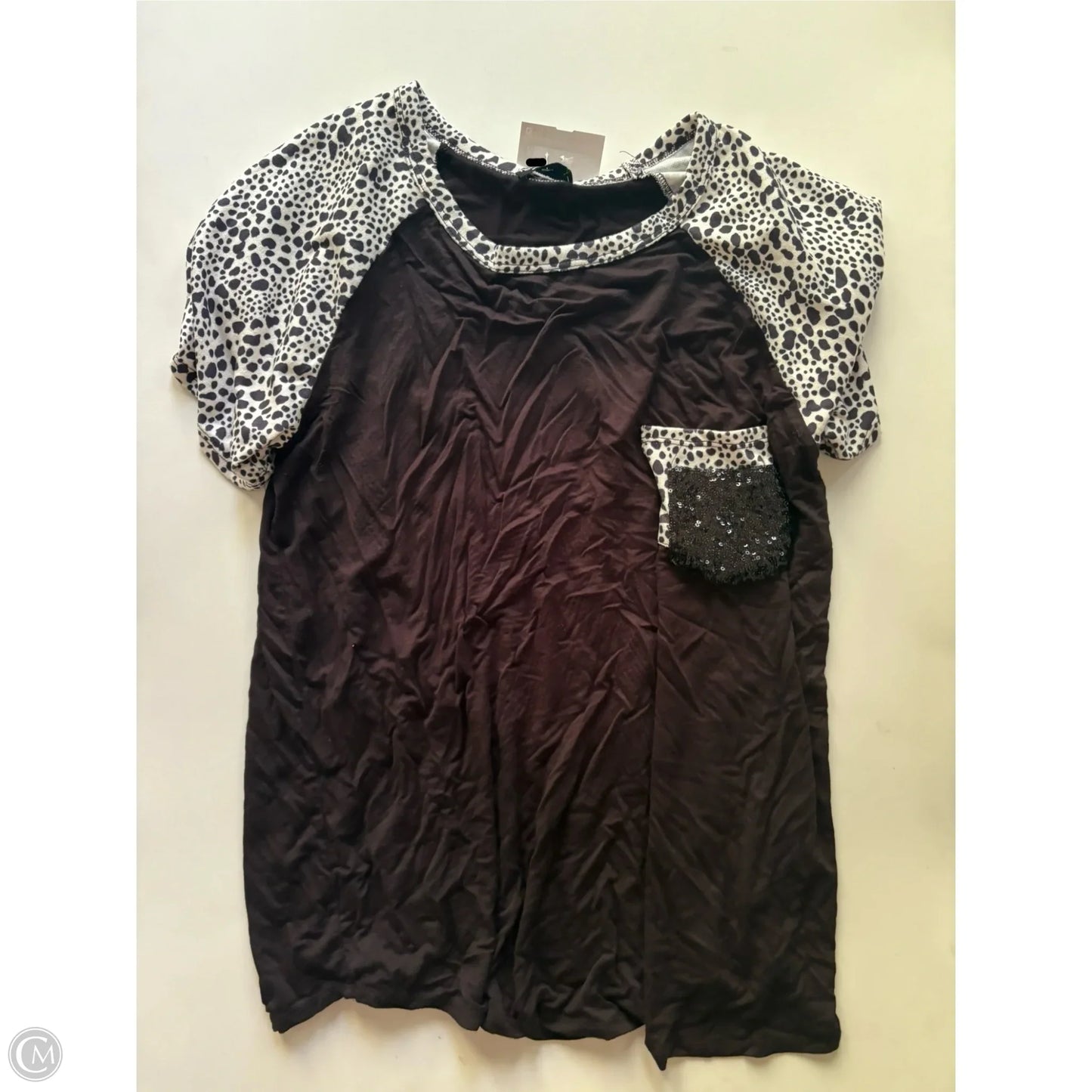 Top Short Sleeve By Heimish Usa In Black, Size: L