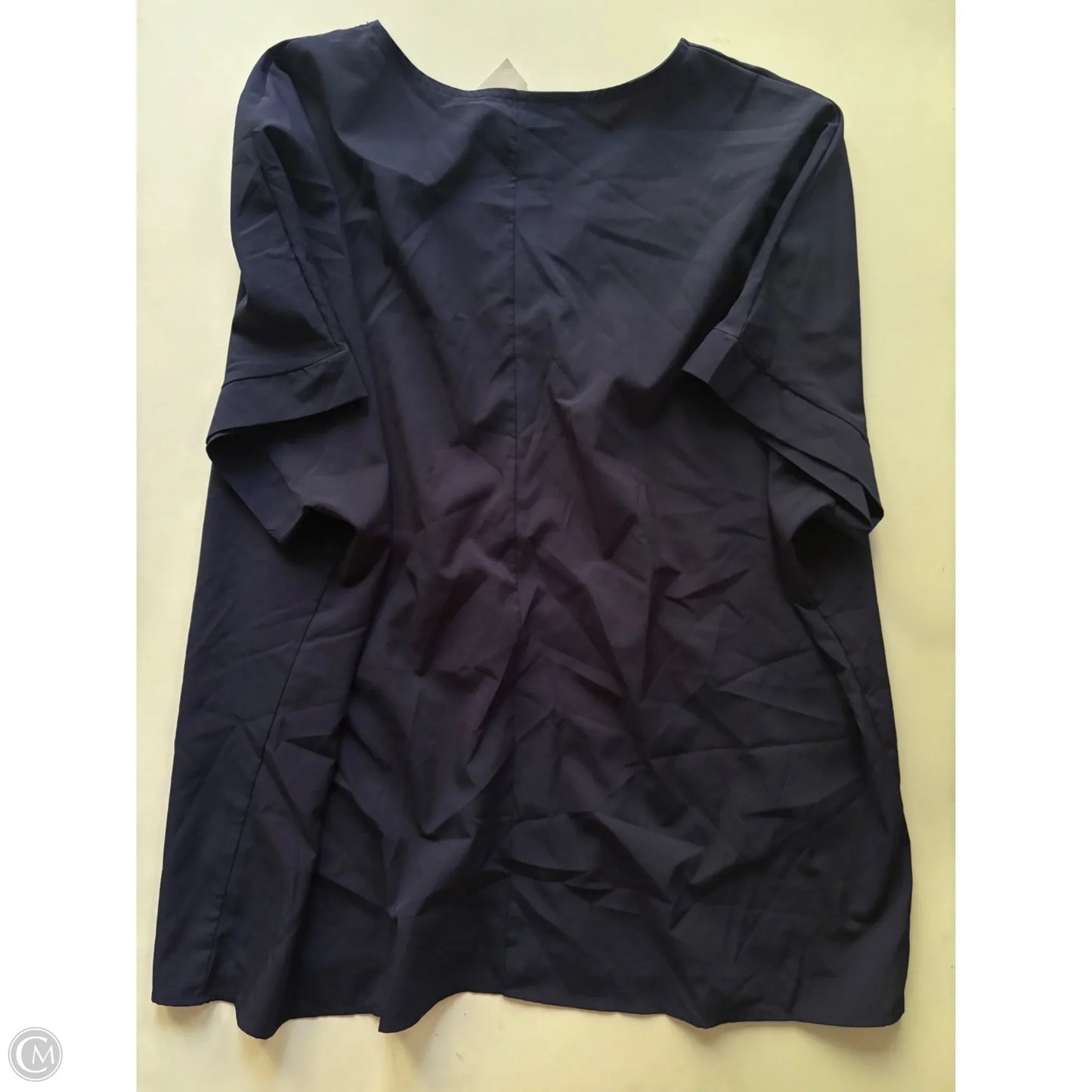 Top Short Sleeve By Haptics In Navy, Size: M