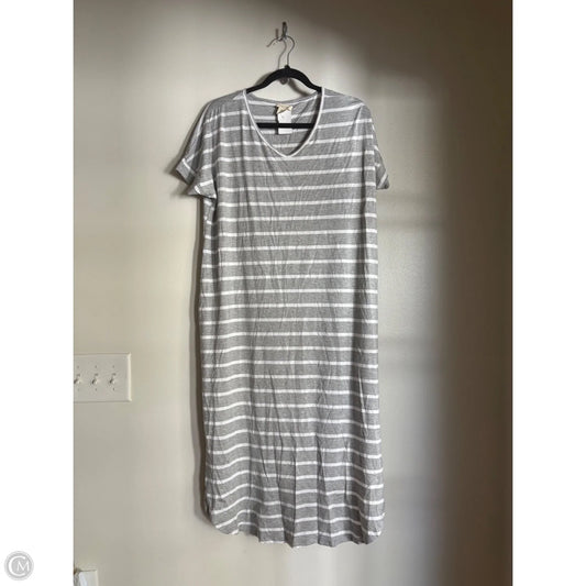 Dress Casual Maxi By Yelete In Striped Pattern, Size: L