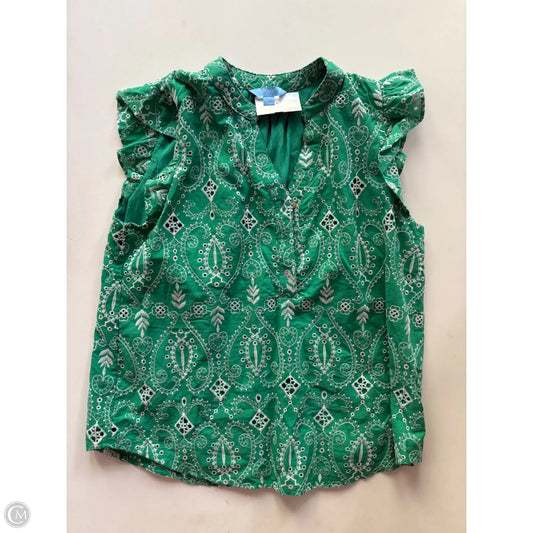 Top Short Sleeve By Draper James In Green, Size: S