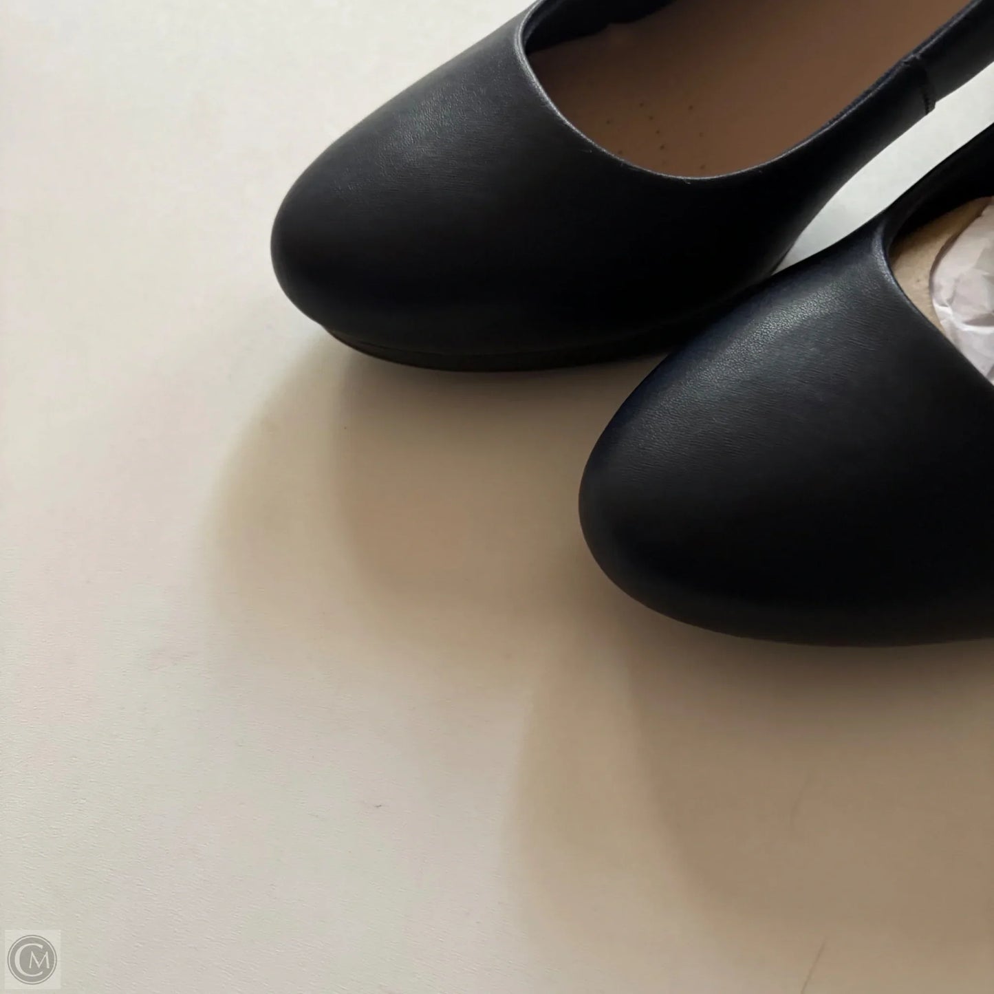 Shoes Heels Block By Clarks In Navy, Size: 10