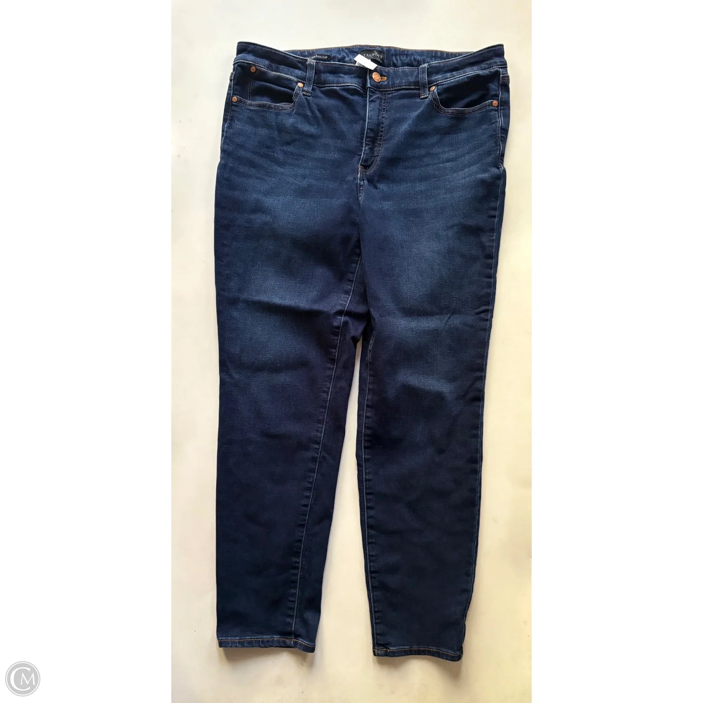 Jeans Straight By Talbots In Blue, Size: 14